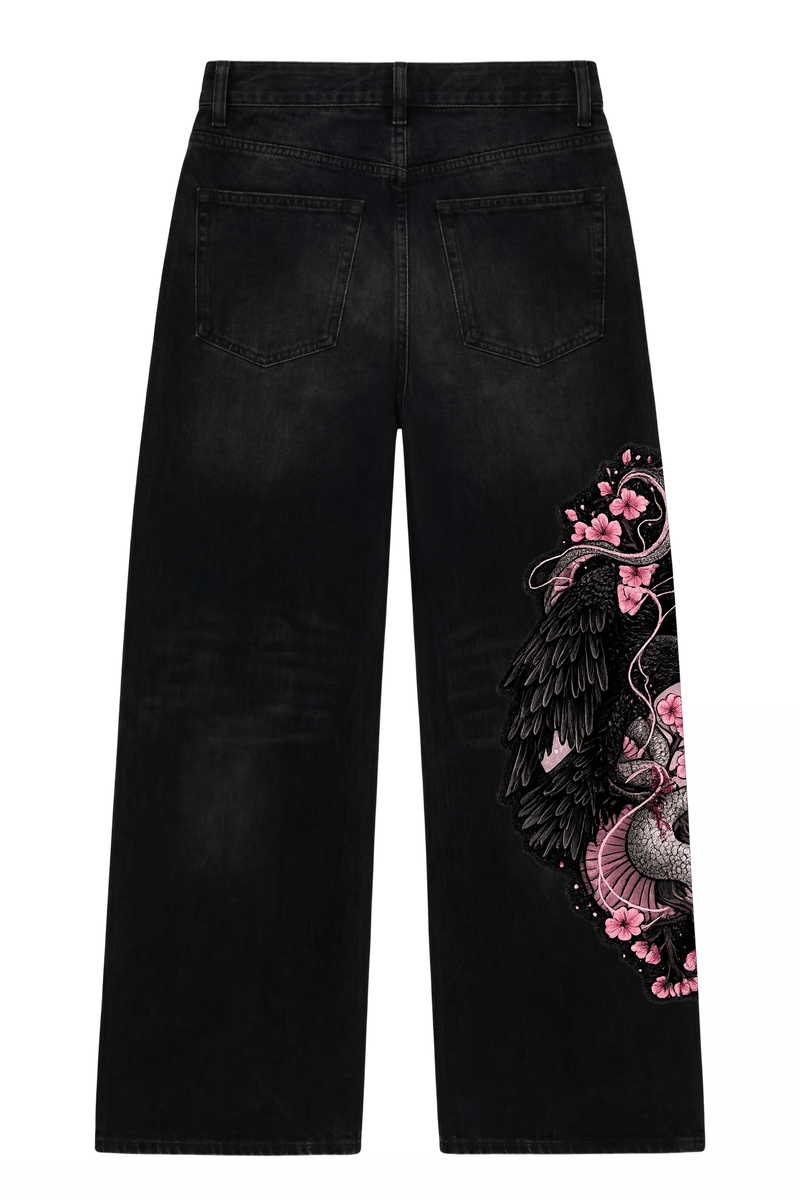 Off Supply Nocturne Bloom Embroidered Denim — Limited Edition