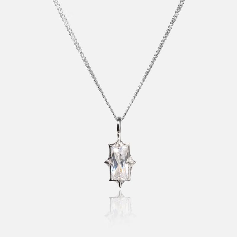 Prism Pendant with Curb Chain