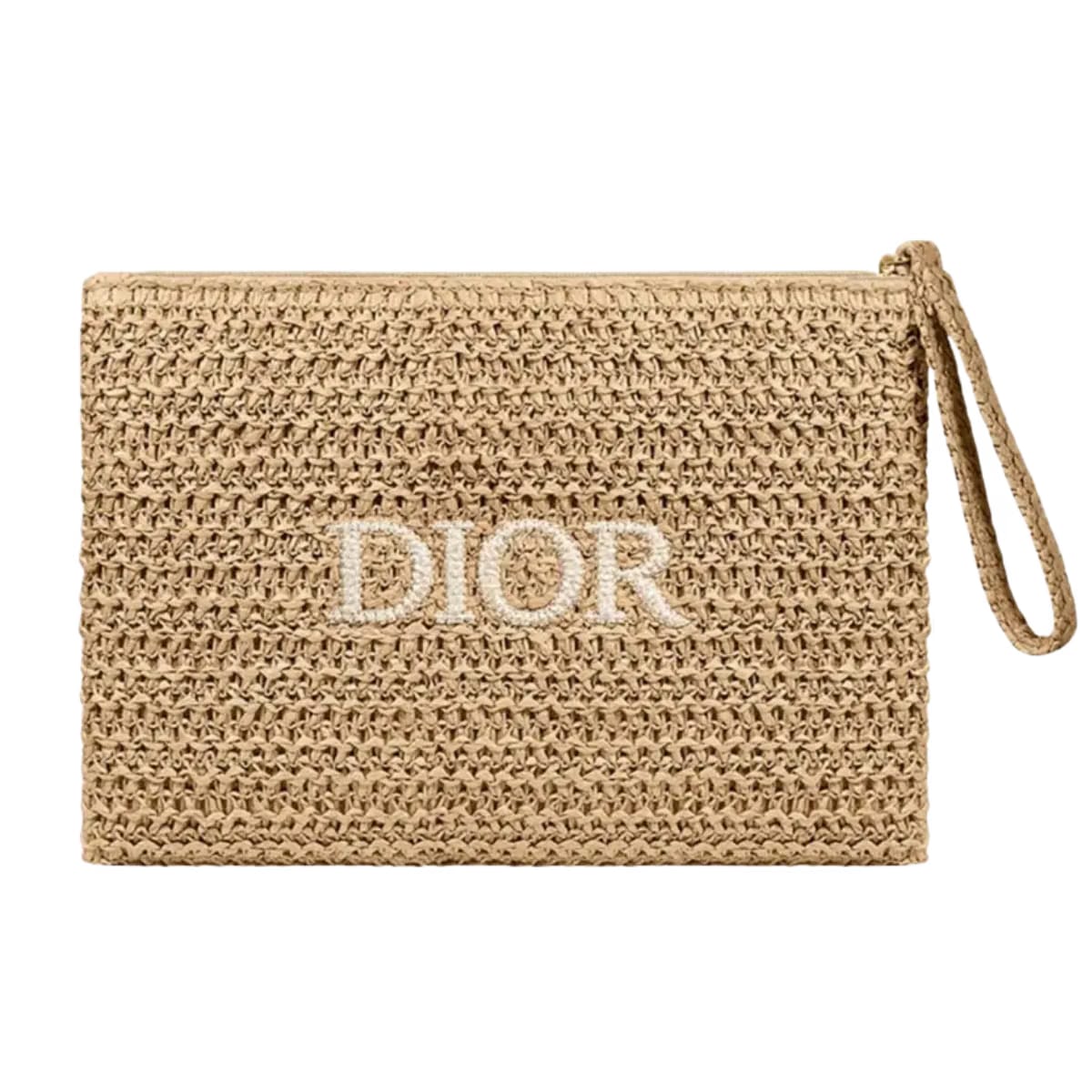 Dior Raffia Clutch