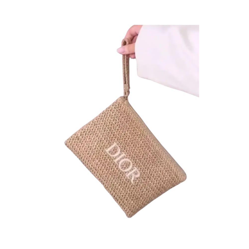 Dior Raffia Clutch