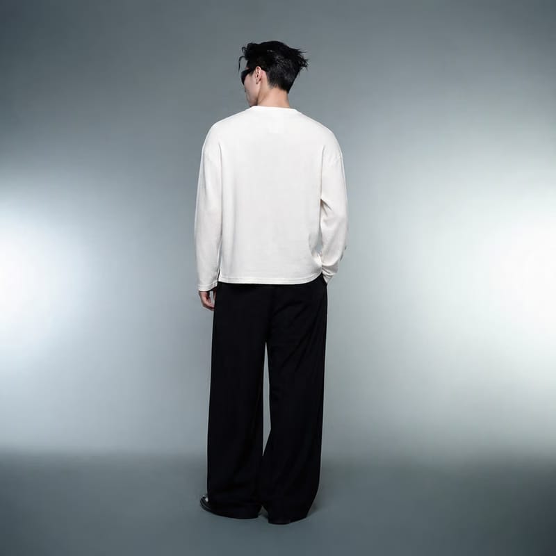 Blacklist Bear Basics Waffle T-Shirt Off White