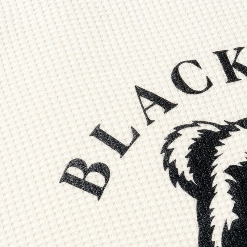 Blacklist Bear Classic Waffle T-Shirt Off White