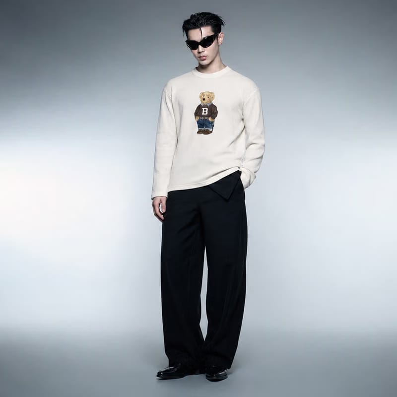 Blacklist Bear Classic Waffle T-Shirt Off White 2.0