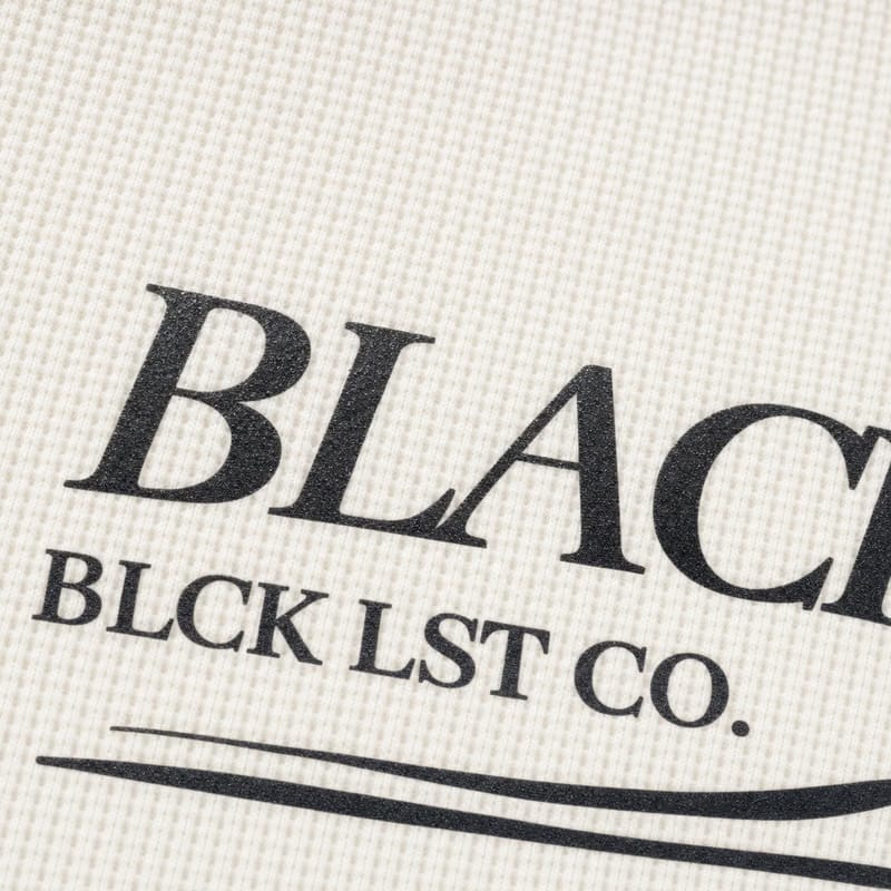 Blacklist Classic Minimal Waffle T-Shirt Off White