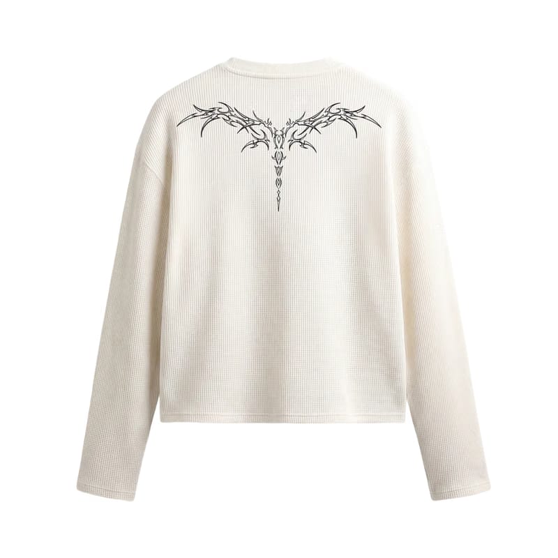 Blacklist Classic Noir Waffle T-Shirt Off White