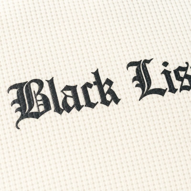 Blacklist Classic Noir Waffle T-Shirt Off White