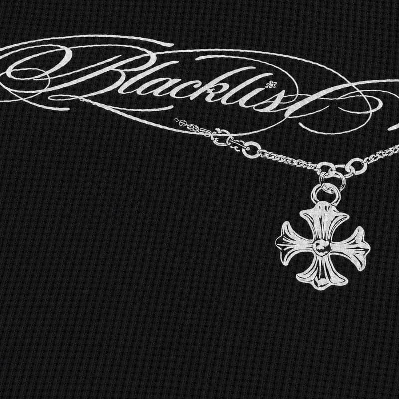 Blacklist Essence Waffle T-Shirt Black