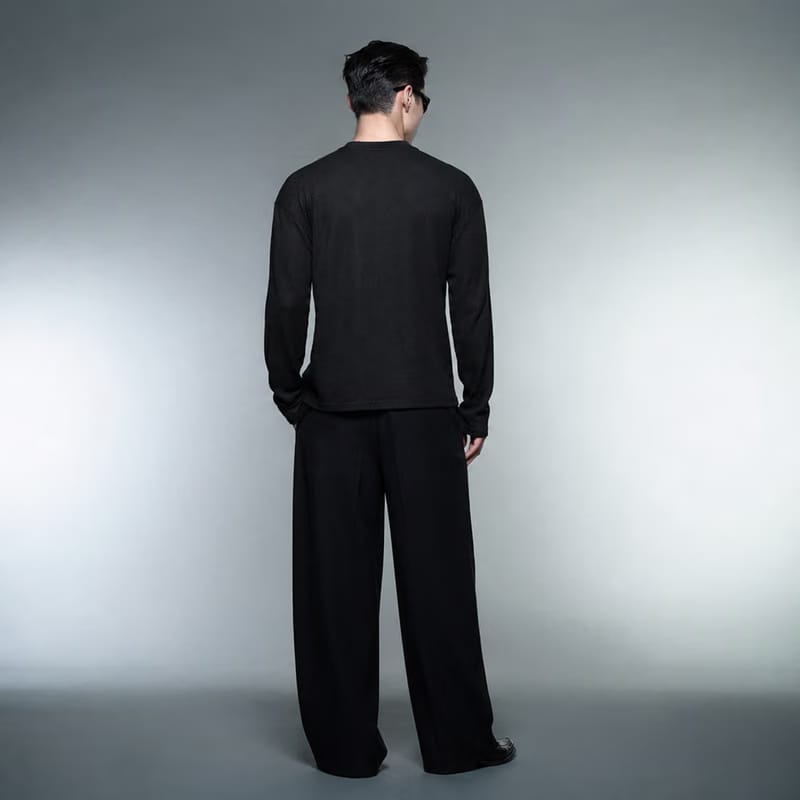 Blacklist Essence Waffle T-Shirt Black