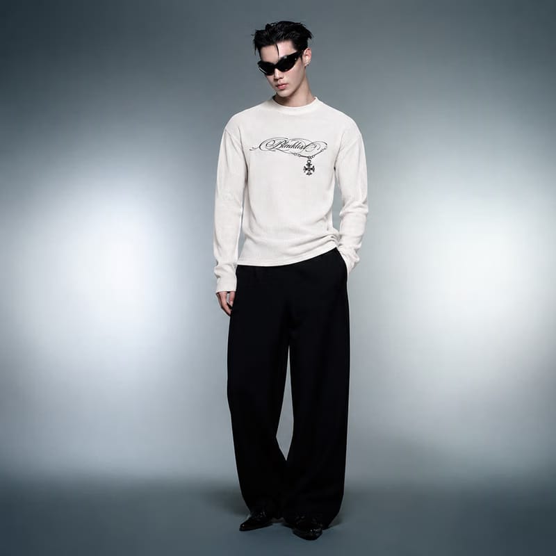Blacklist Essence Waffle T-Shirt Off White