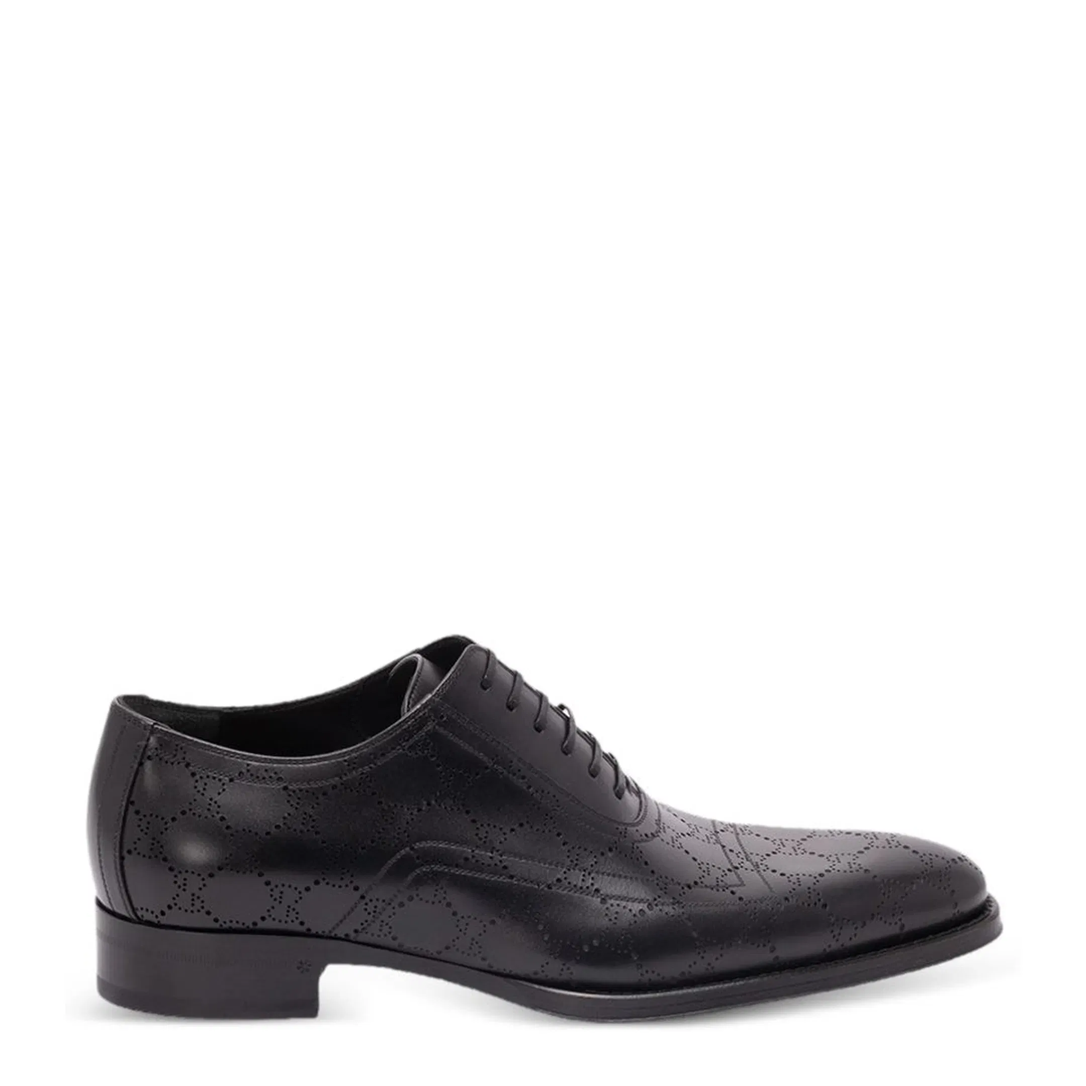 Lace-Up Shoe With Lasered Gg