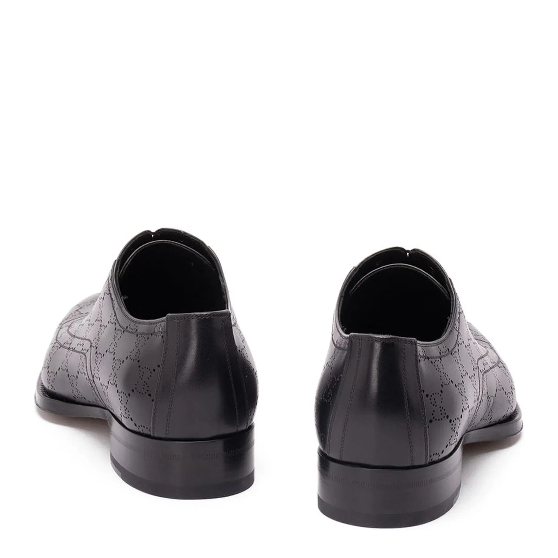 Lace-Up Shoe With Lasered Gg