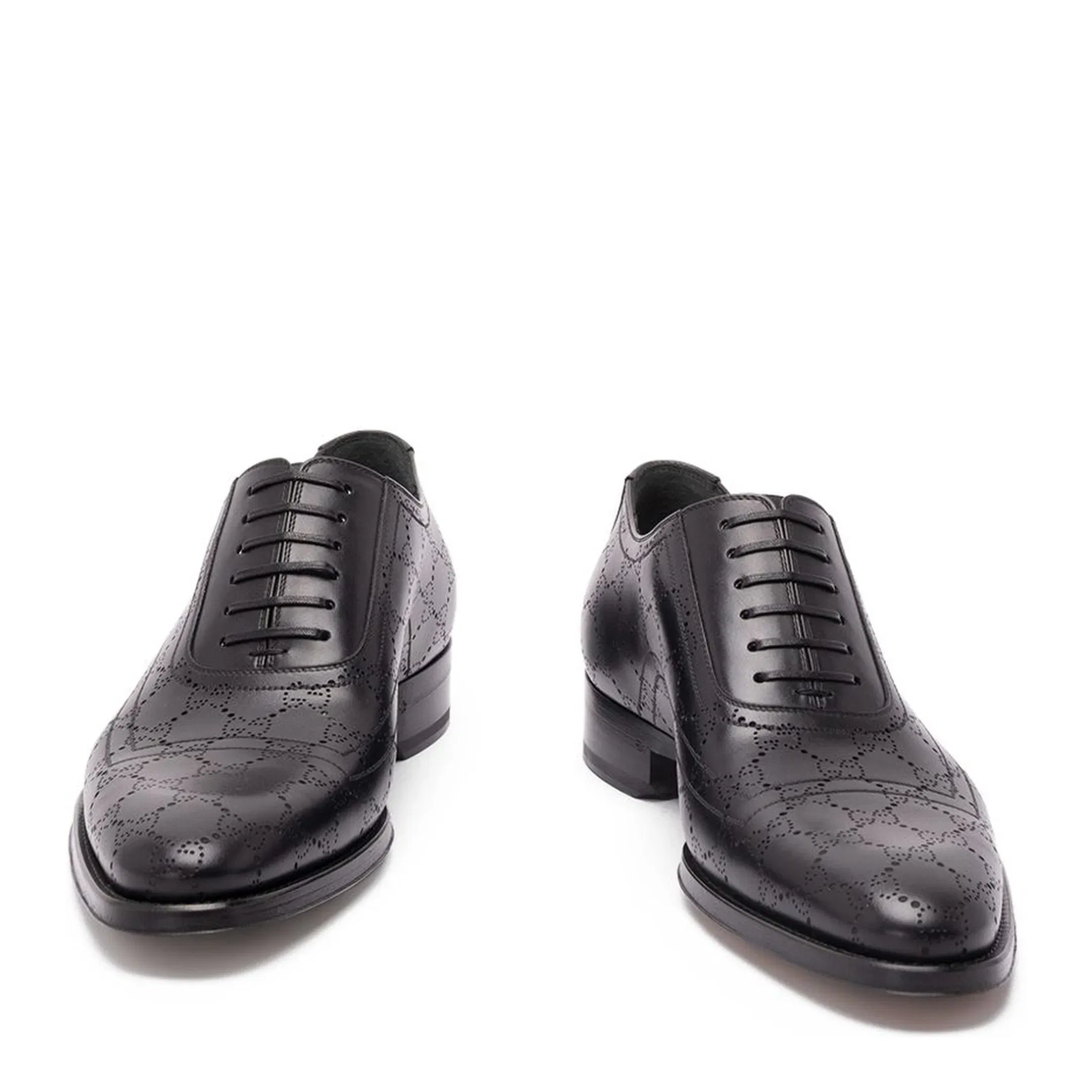 Lace-Up Shoe With Lasered Gg
