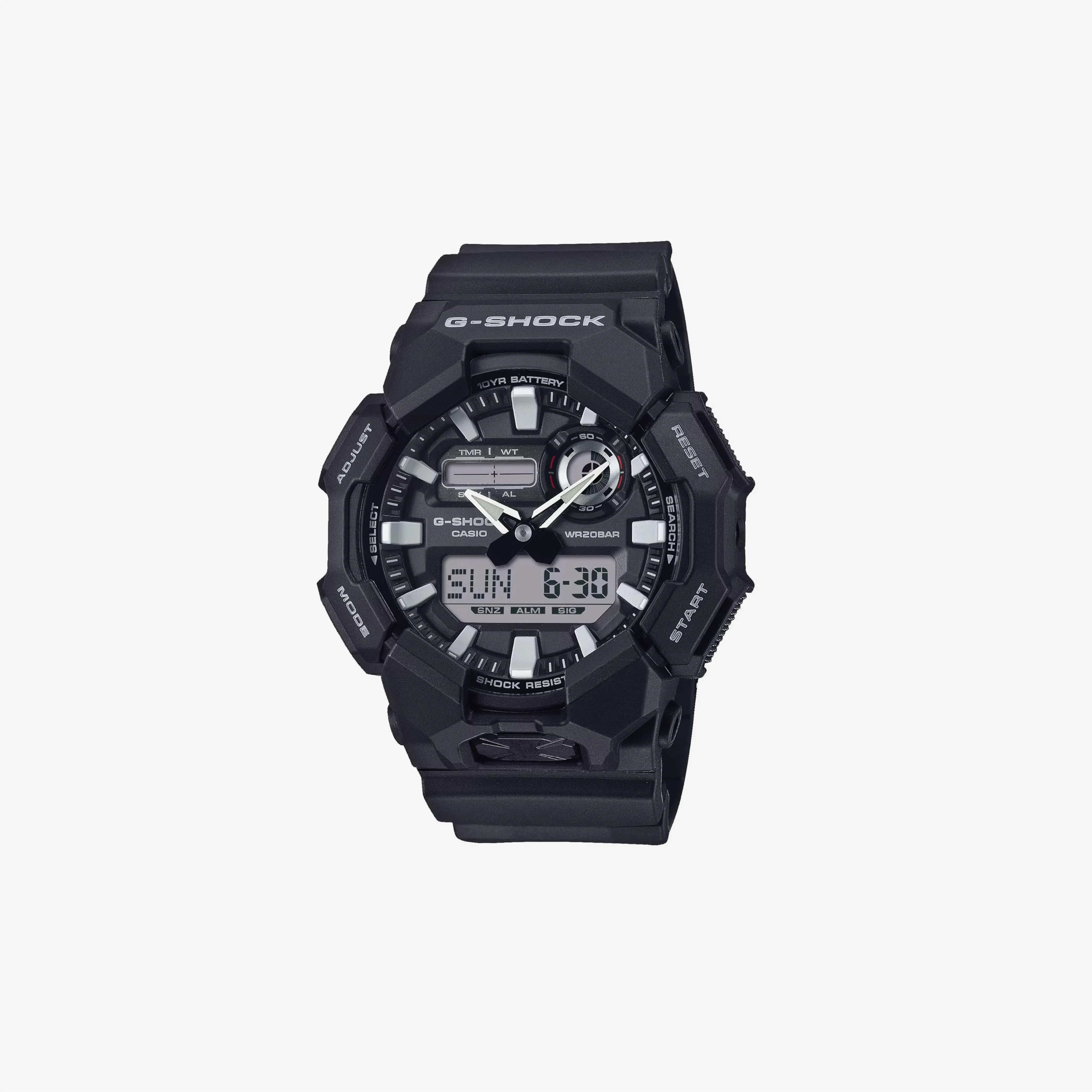 Casio G-Shock GA010-1A Black Resin Strap Analog-Digital Watch