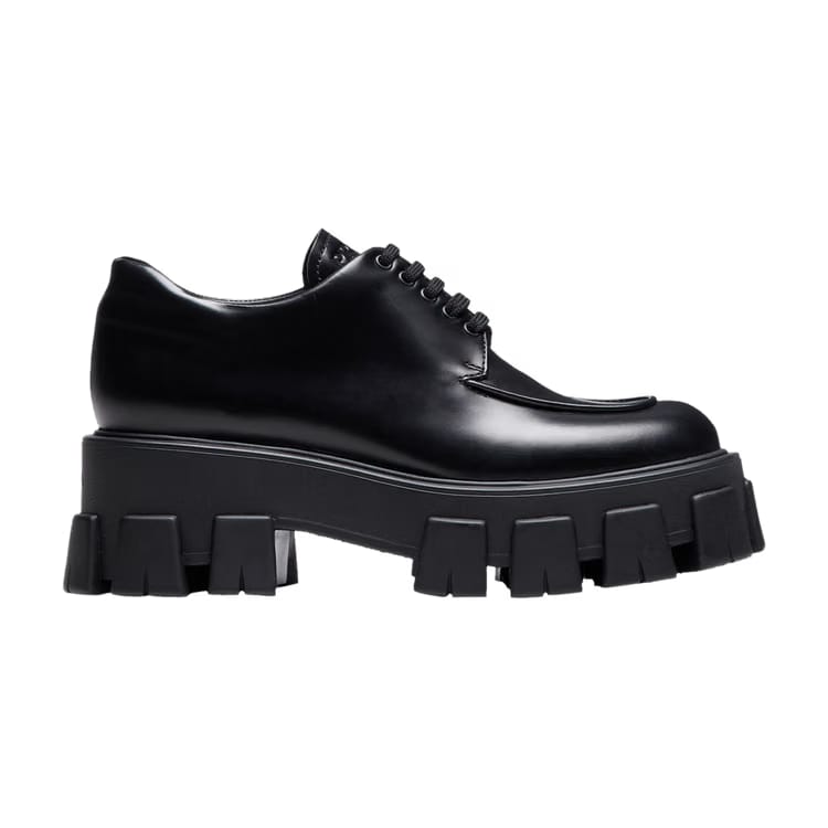 Prada Wmns Monolith Lace Up 'Black'