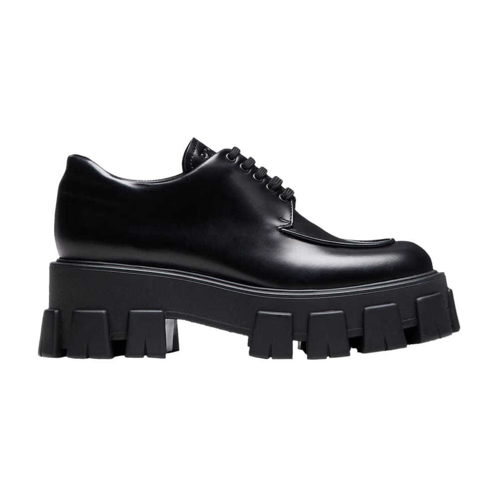Prada Wmns Monolith Lace Up 'Black'