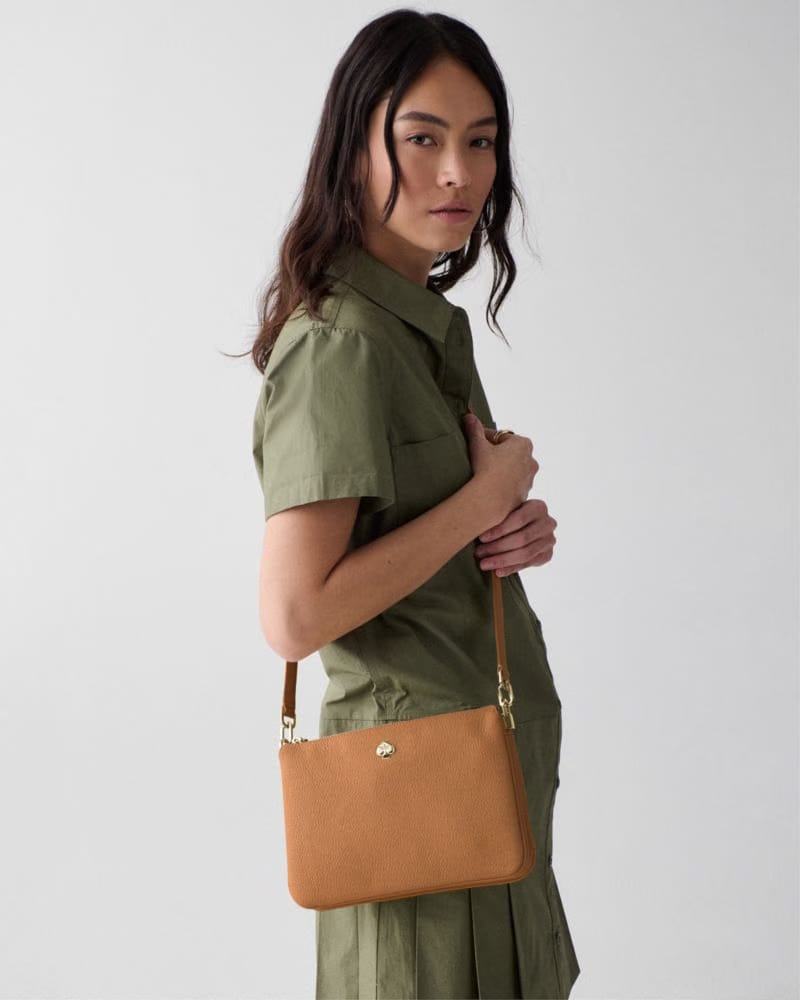KateSpade Kayla Small Triple Compartment Crossbody Bungalow