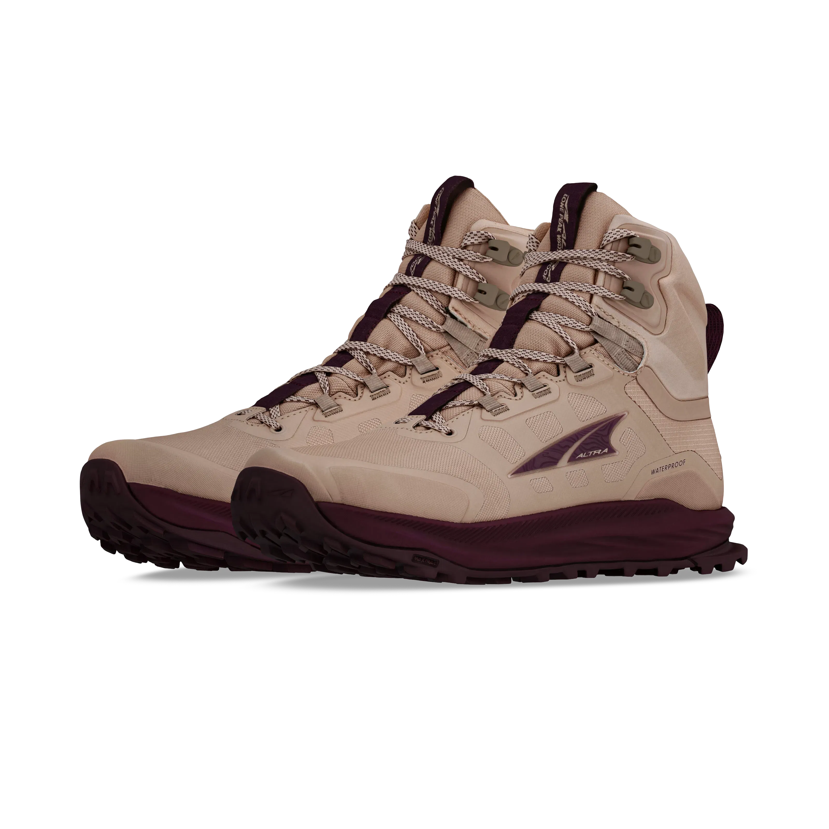 Altra Women's Lone Peak 9 Waterproof Mid Taupe