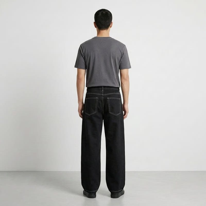 Be Autyst Black Contrast Denim