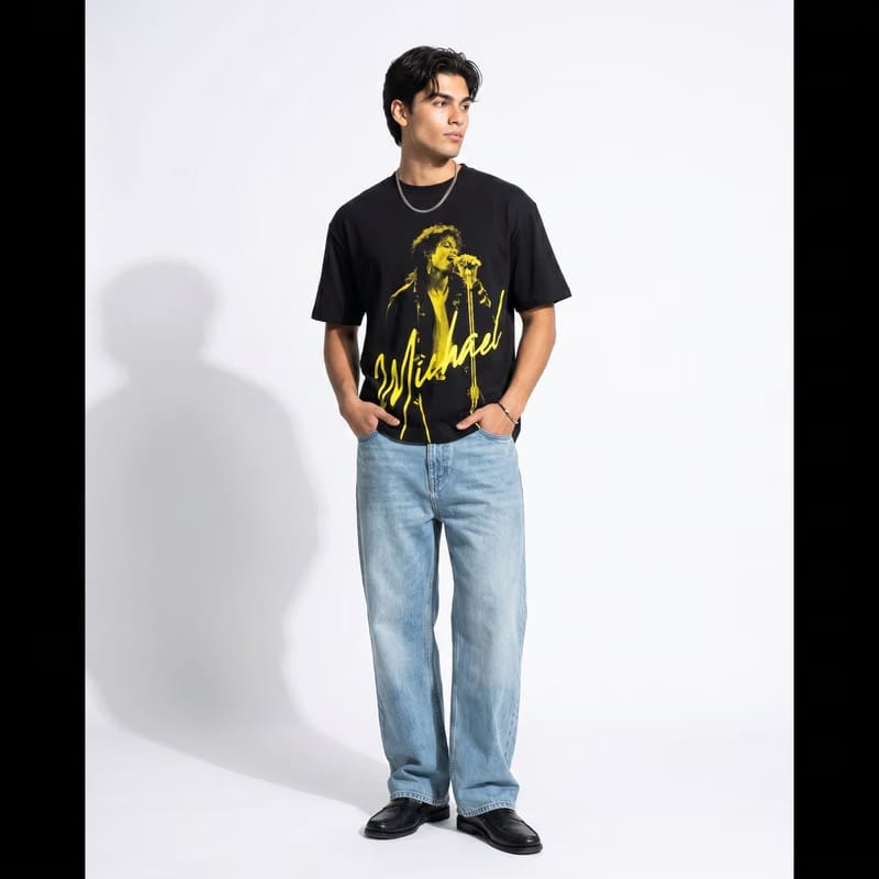 Beautyst Neon Performer Black T-shirt
