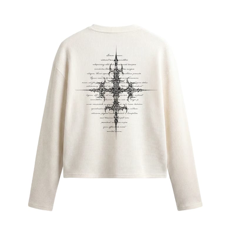 Crosswire Off White Waffle T-shirt
