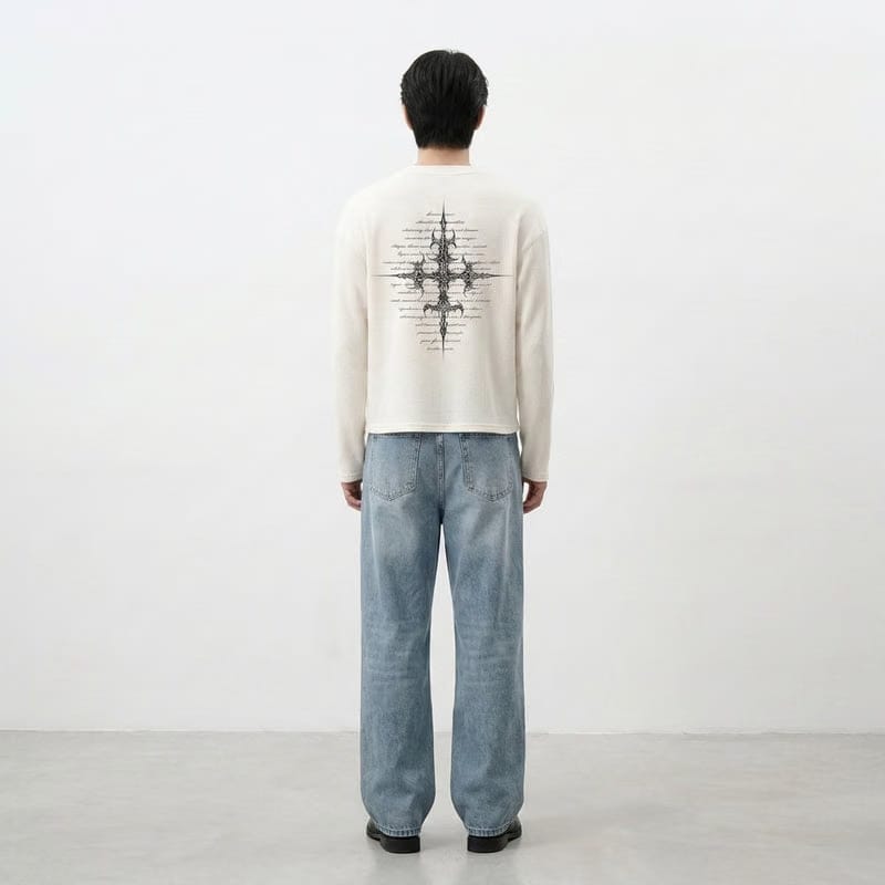 Crosswire Off White Waffle T-shirt