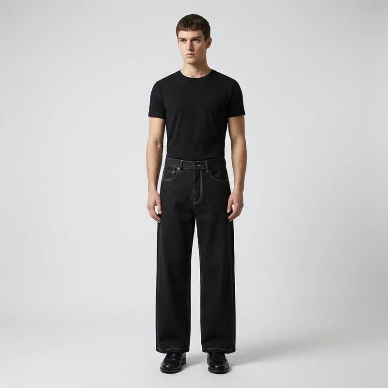 Dragon Strike Be Autyst Black Contrast Denim