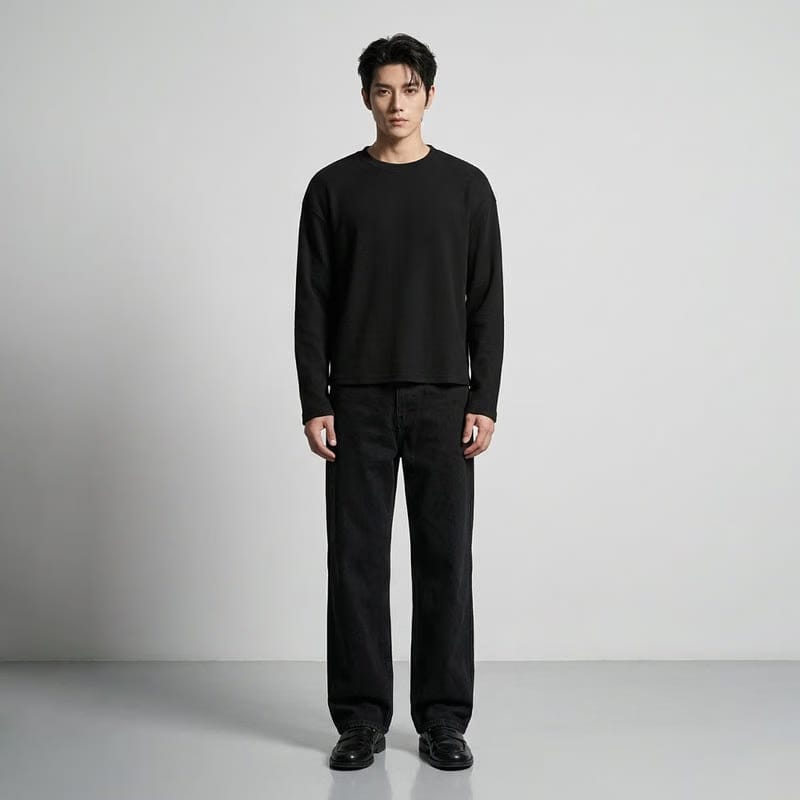 Inferno Cross Black Waffle T-shirt