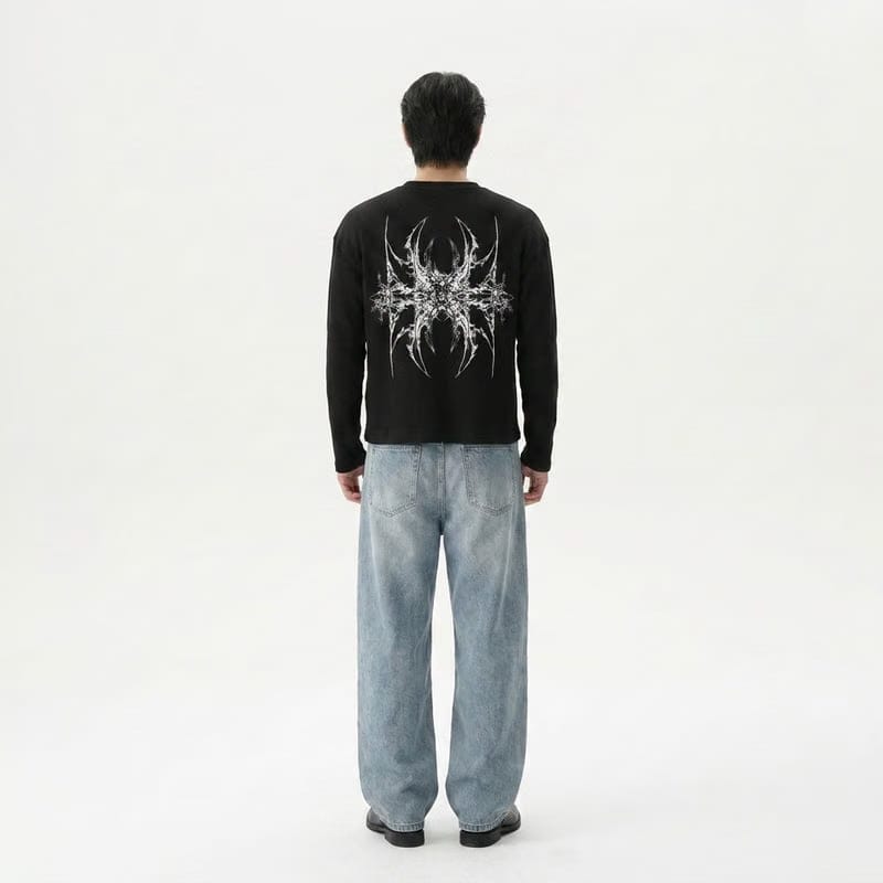 Obsidian Web Black Waffle T-shirt