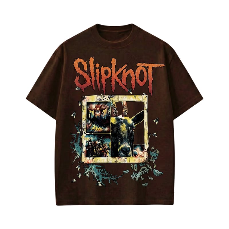 Slipknot 2.0 Be Autyst Brown T-shirt