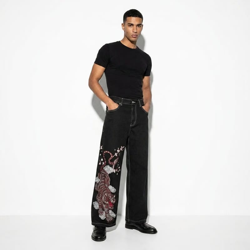 Street Roar Be Autyst Black Coontrast Denim