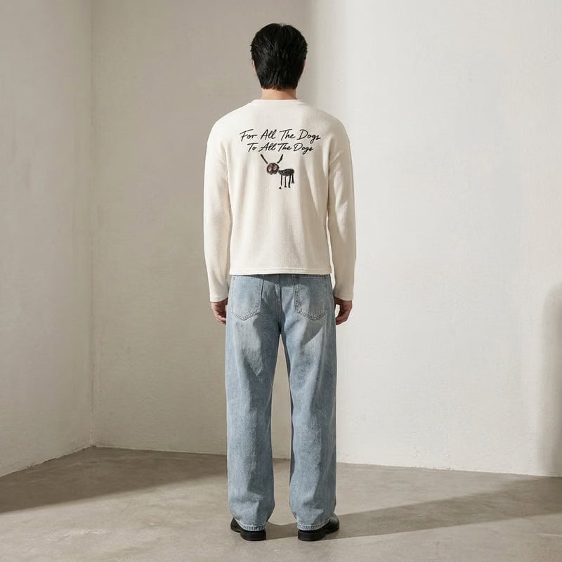 The Dogs Off White Waffle T-shirt