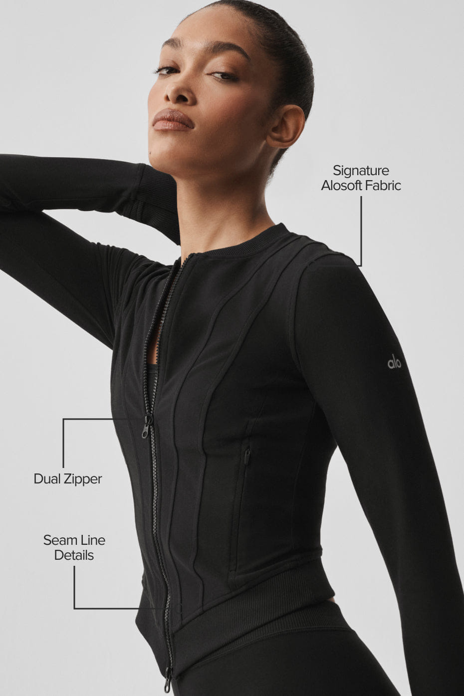 Alo Yoga Alosoft Recharge Jacket - Black