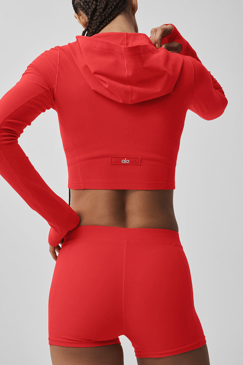 Alo Yoga Alosoft Sincere Fitted Jacket - Bright Red