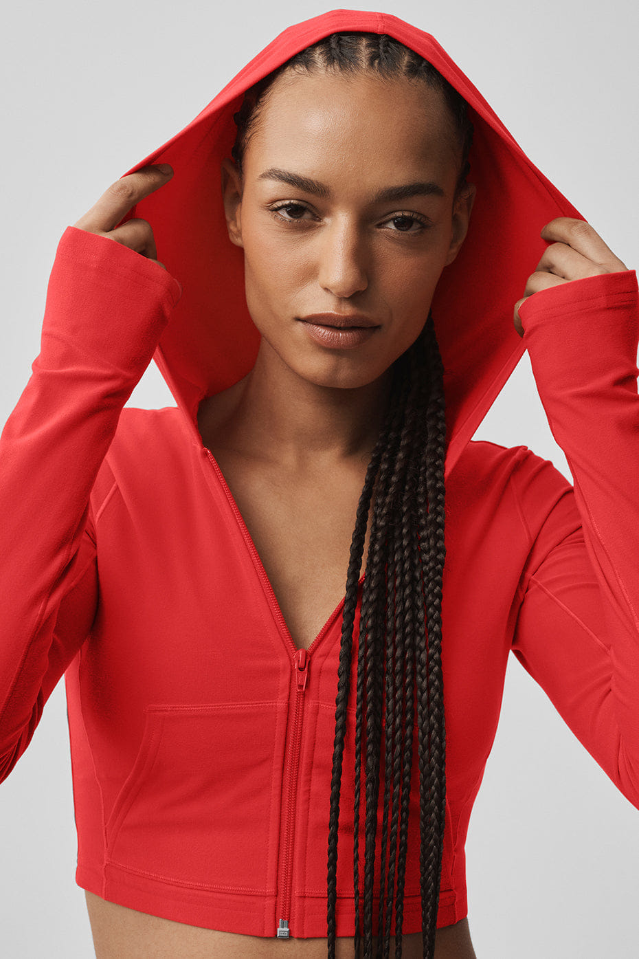 Alo Yoga Alosoft Sincere Fitted Jacket - Bright Red