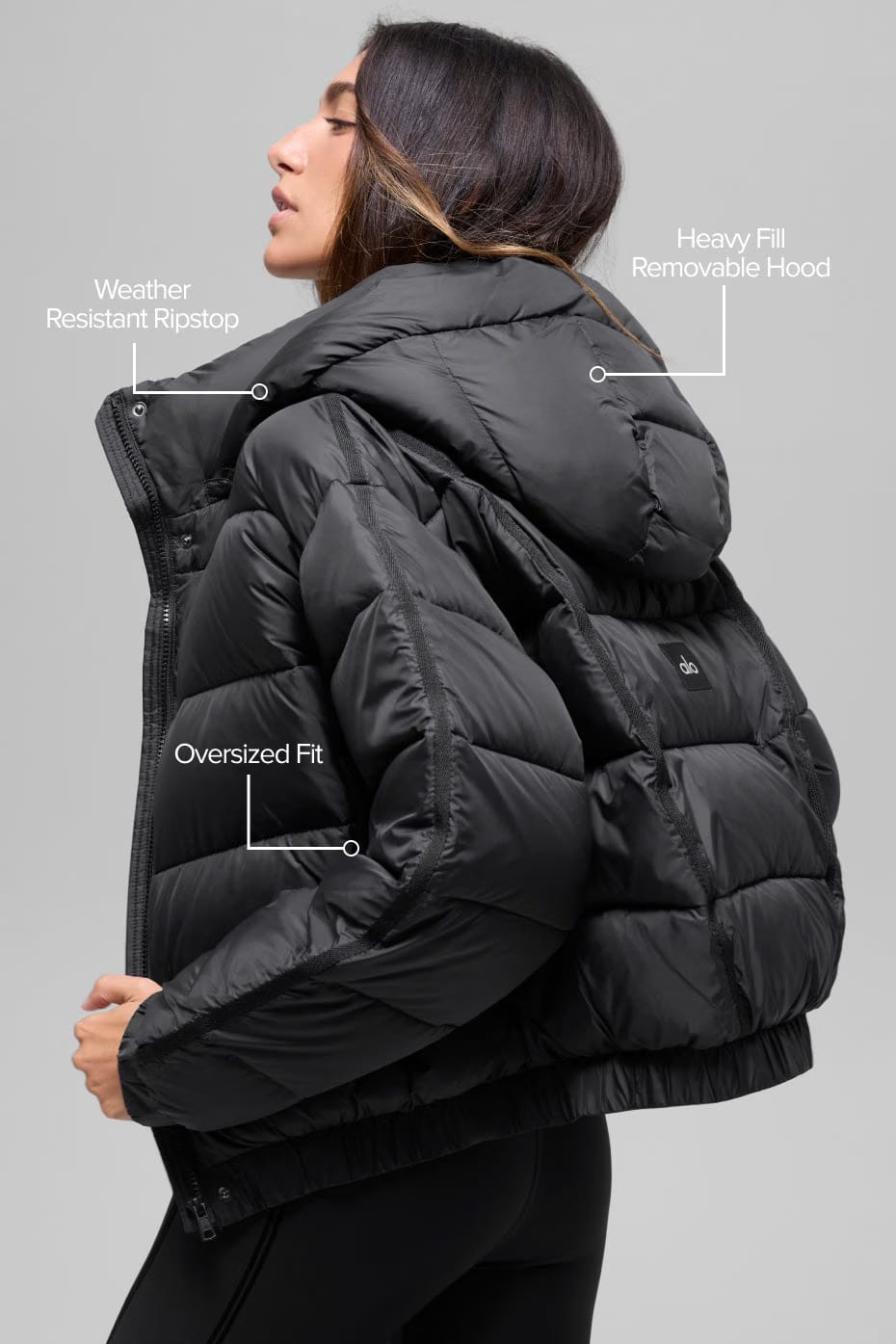 Alo Yoga Aspen Love Puffer Jacket - Black