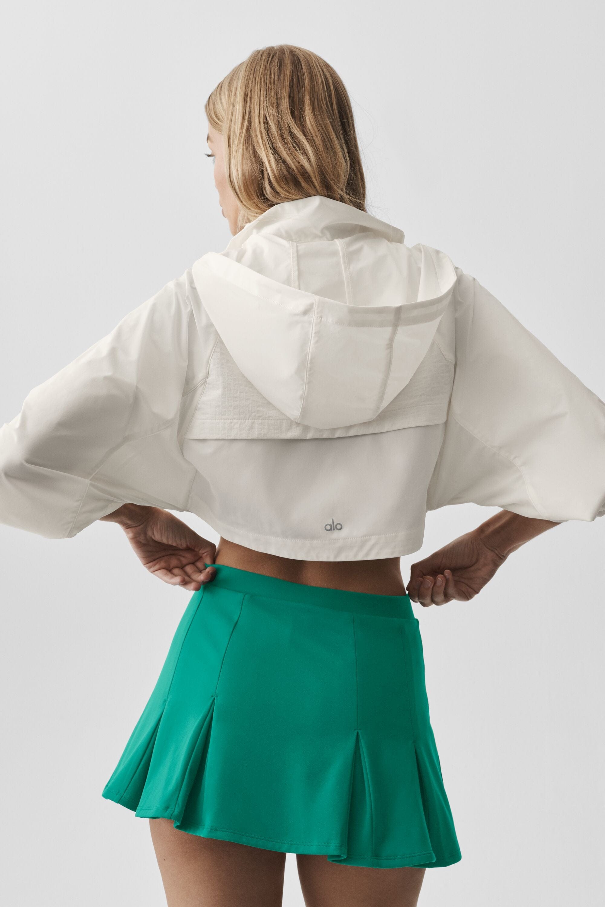 Alo Yoga Cropped Playmaker Jacket - Ivory