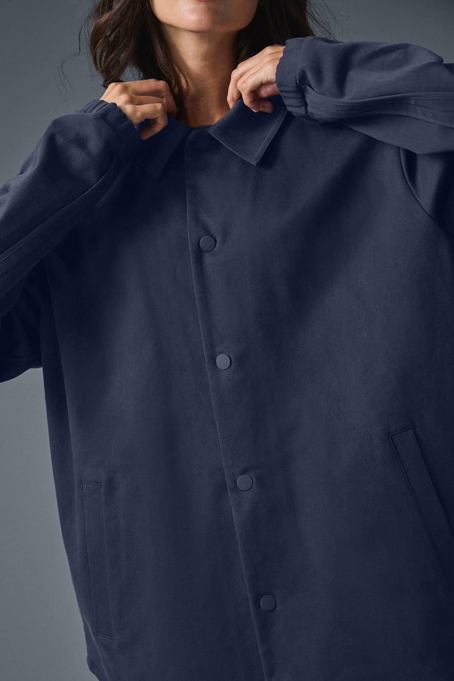 Alo Yoga Edition Sueded Jacket - Navy