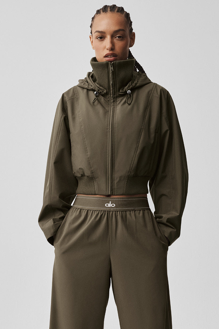 Alo Yoga First Draft Jacket - Olive Tree
