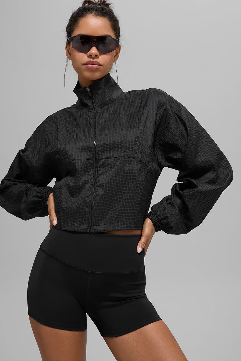 Alo Yoga Game Time Full Zip Jacket - Black