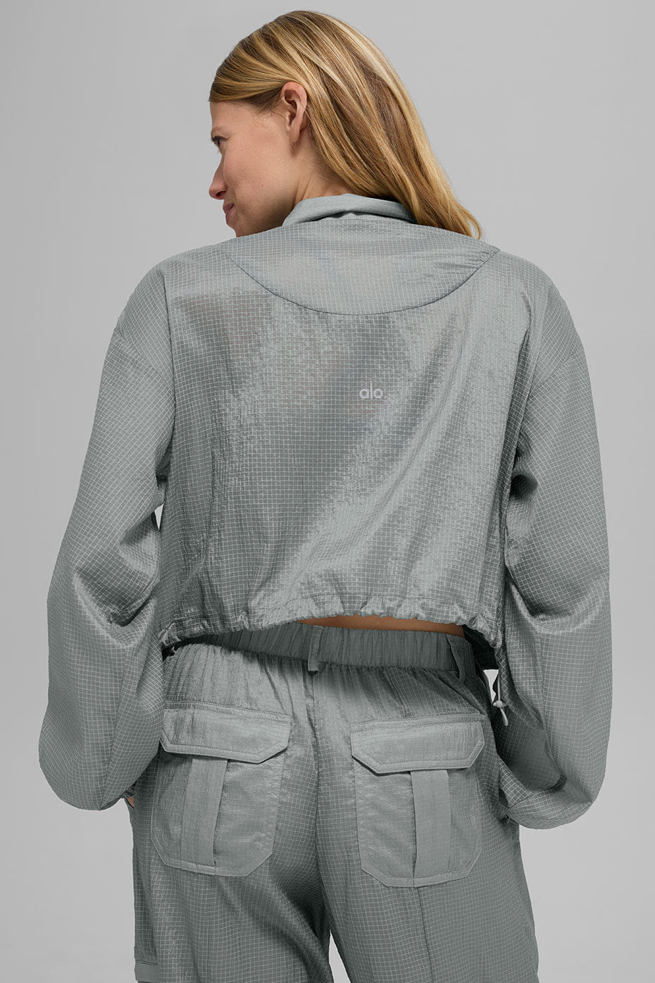 Alo Yoga Game Time Full Zip Jacket - Lunar Grey