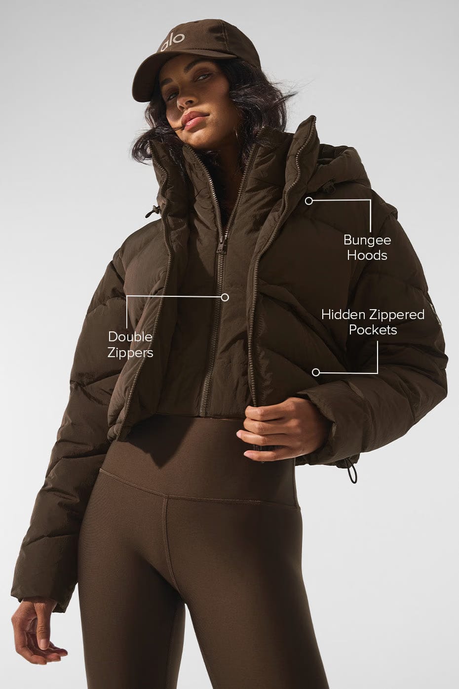 Alo Yoga Glacier Puffer - Espresso