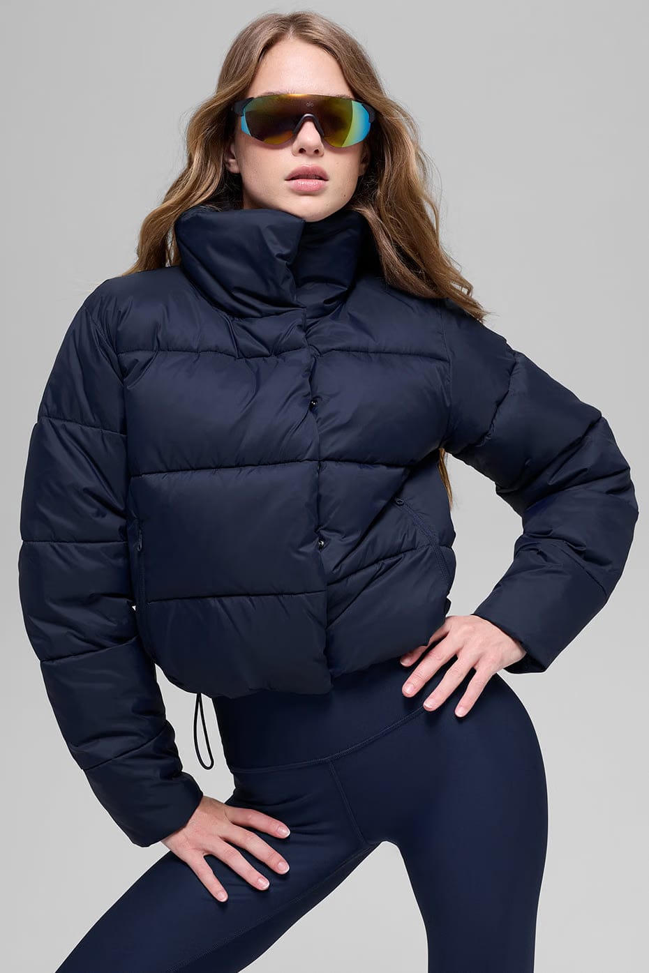Alo Yoga Gold Rush Puffer - Navy