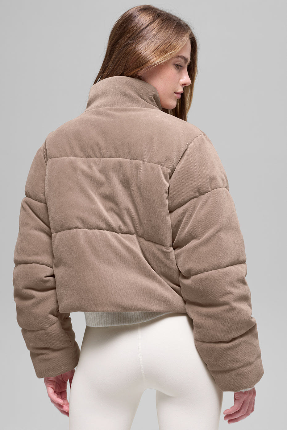 Alo Yoga Micro Corduroy Dreamy Puffer - Chai Latte