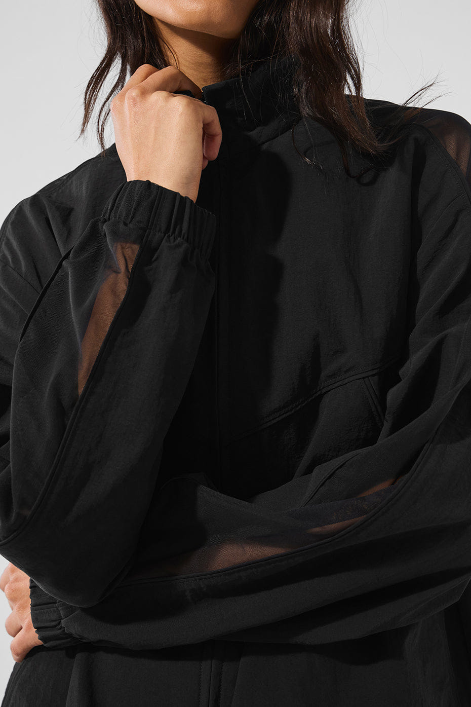Alo Yoga Origin Full-Zip Track Jacket - Black