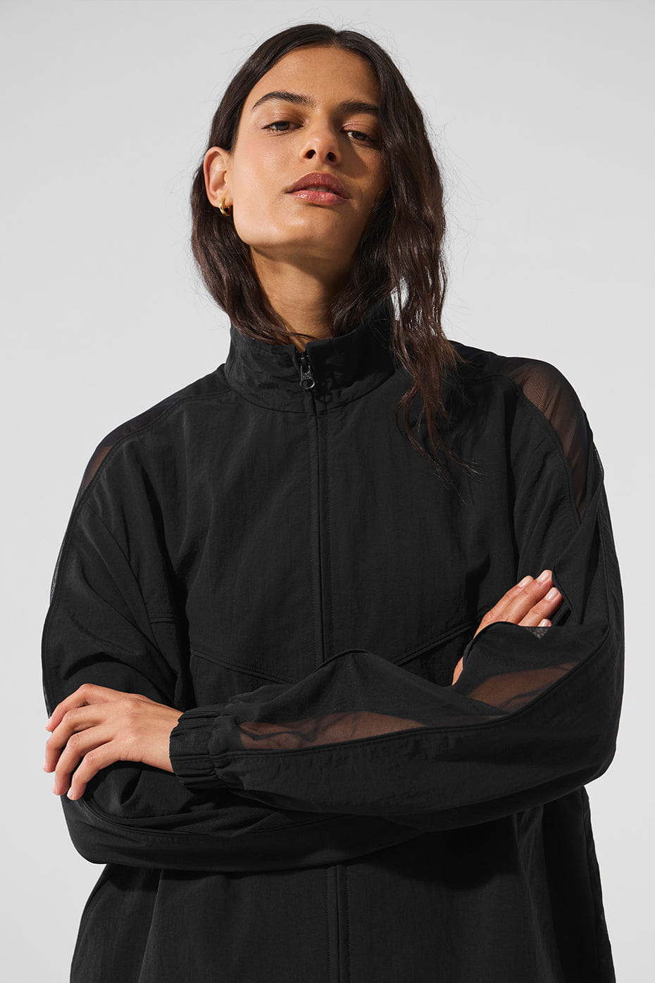 Alo Yoga Origin Full-Zip Track Jacket - Black