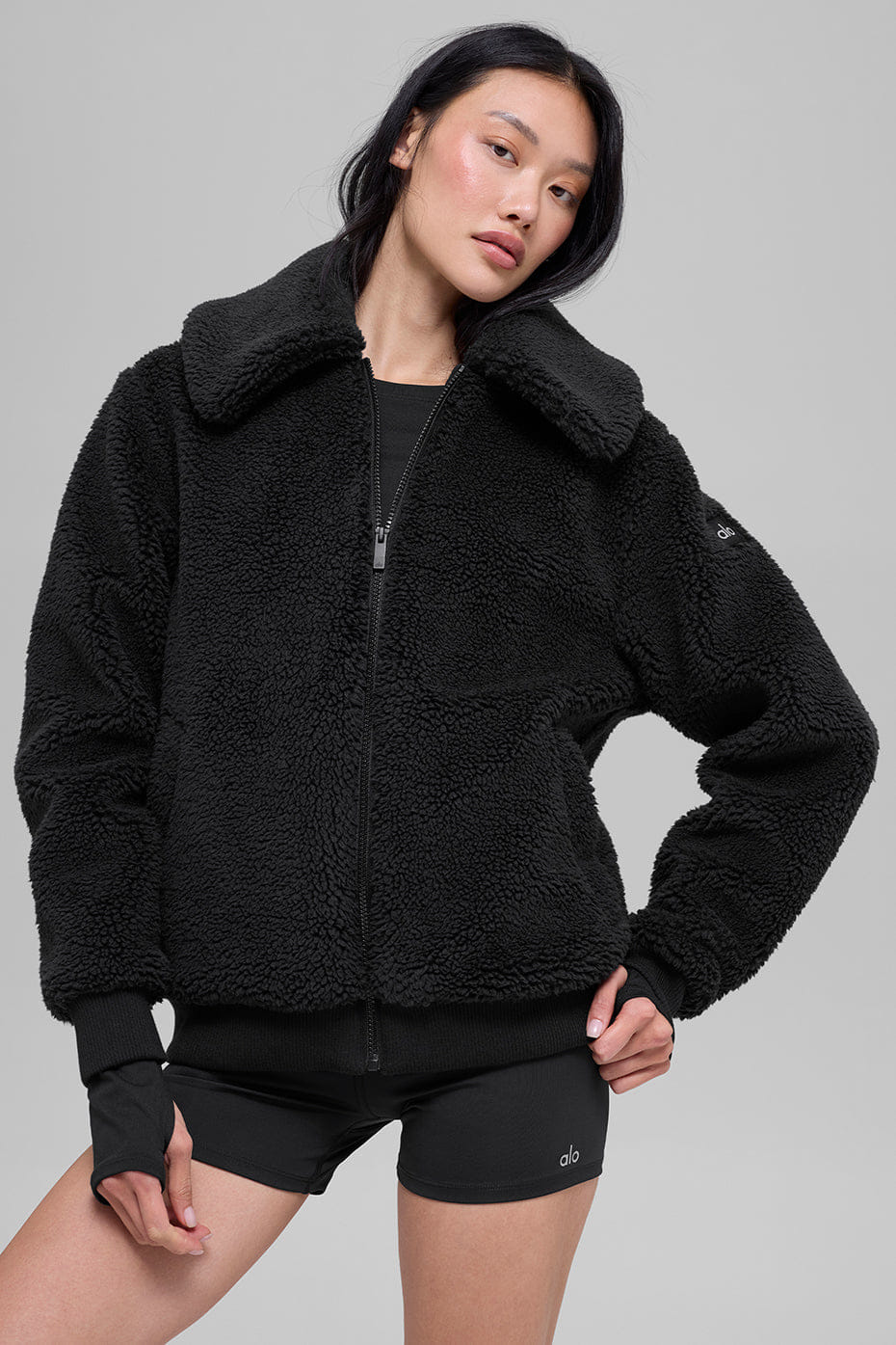Alo Yoga Sherpa Downtown Jacket - Black