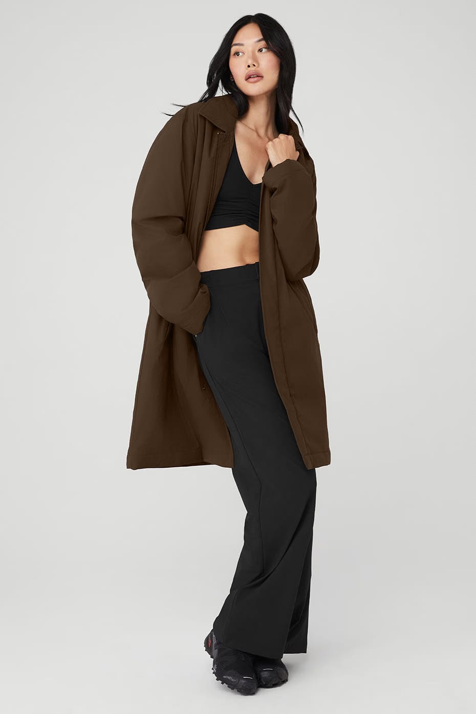 Alo Yoga Signature Overcoat - Espresso
