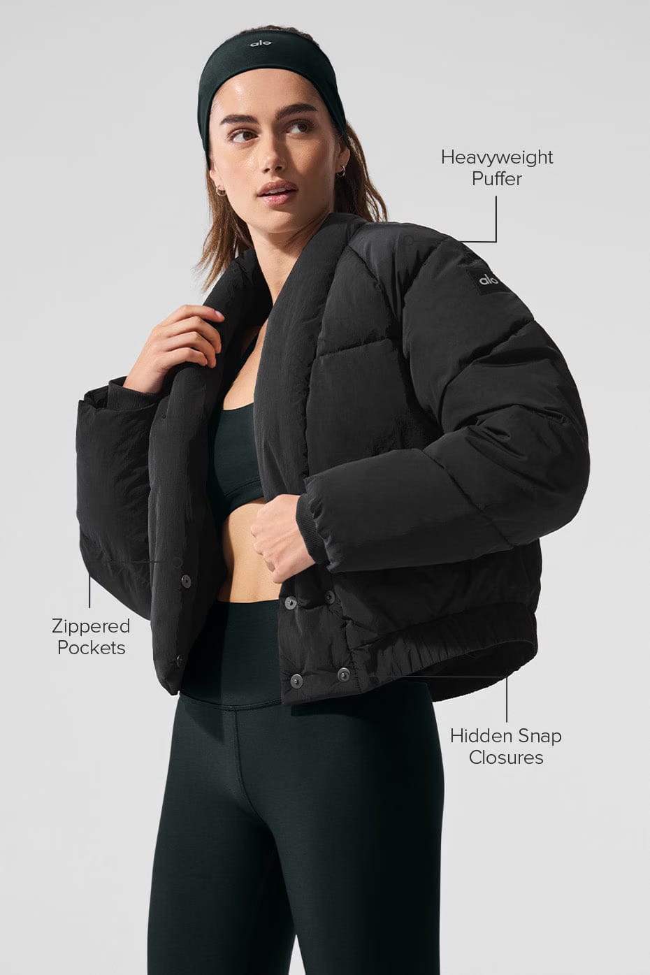 Alo Yoga Stargazing Puffer - Black