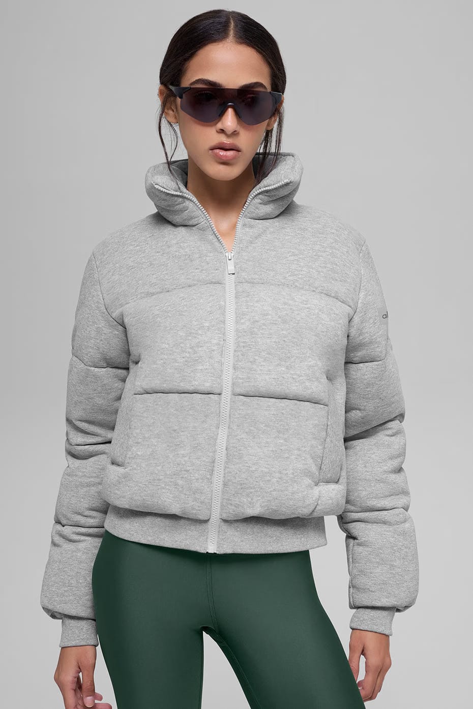 Alo Yoga Sweatshirt Puffer - Athletic Heather Grey