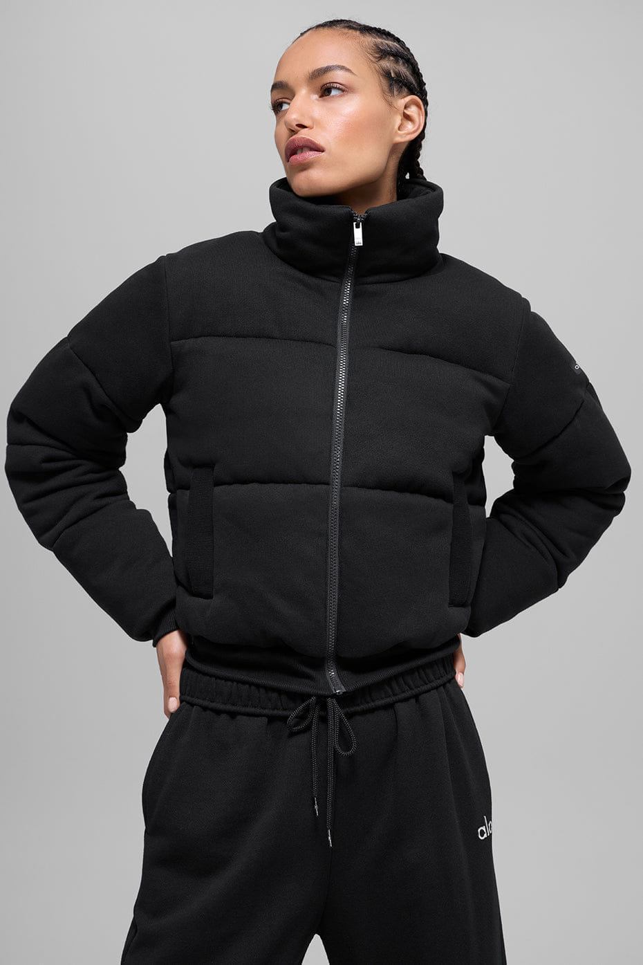 Alo Yoga Sweatshirt Puffer - Black